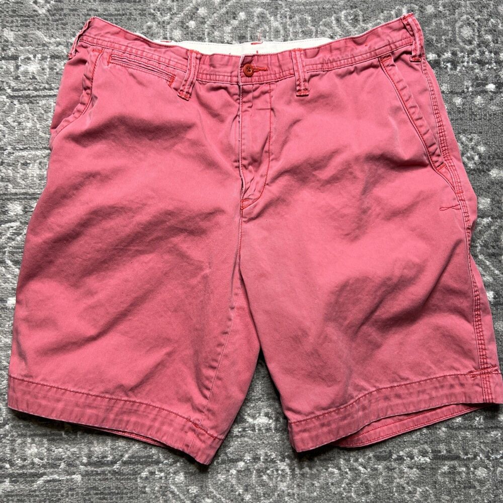 Polo Ralph Lauren Relaxed Fit Chino Shorts Mens Size 36 x 10" Faded Red Preppy